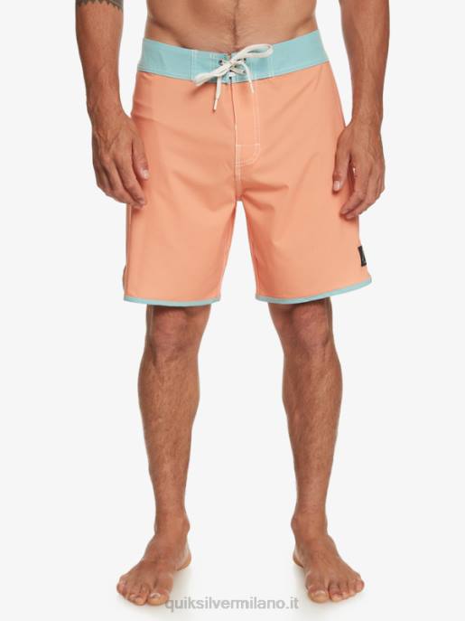 esso Quiksilver uomini pantaloncini da surf originali Scallop 18 abbronzatura di rame HTZR90