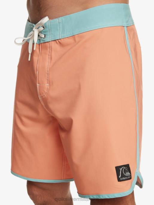 esso Quiksilver uomini pantaloncini da surf originali Scallop 18 abbronzatura di rame HTZR90