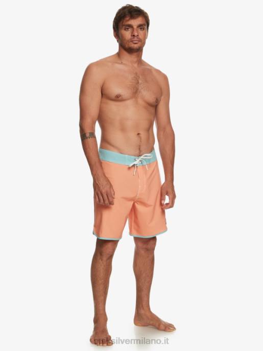 esso Quiksilver uomini pantaloncini da surf originali Scallop 18 abbronzatura di rame HTZR90