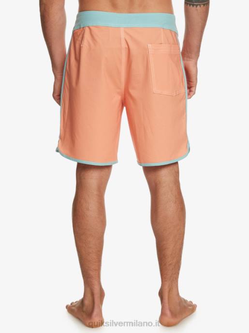esso Quiksilver uomini pantaloncini da surf originali Scallop 18 abbronzatura di rame HTZR90