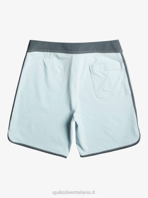 esso Quiksilver uomini pantaloncini da surf originali Scallop 18 cielo blu HTZR88