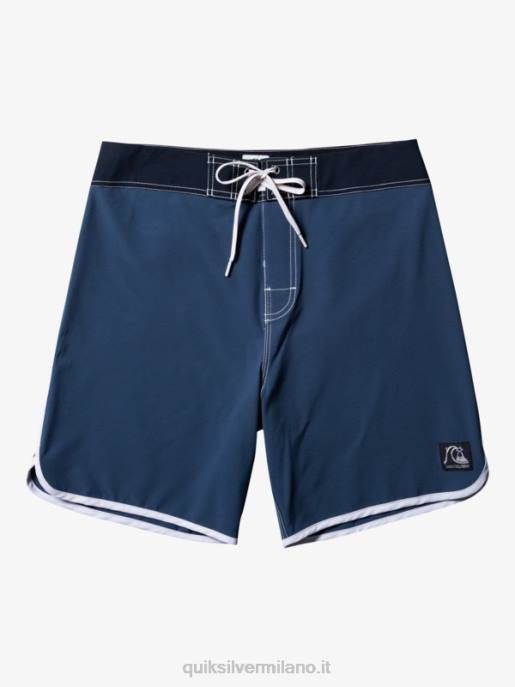esso Quiksilver uomini pantaloncini da surf originali Scallop 18 marina di mezzanotte HTZR92