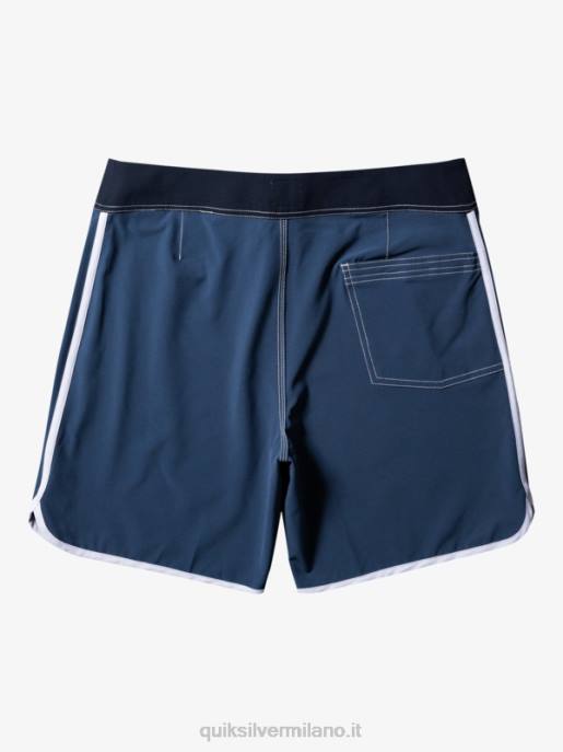 esso Quiksilver uomini pantaloncini da surf originali Scallop 18 marina di mezzanotte HTZR92
