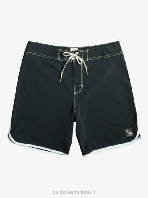 esso Quiksilver uomini pantaloncini da surf originali Scallop 18 nero HTZR86