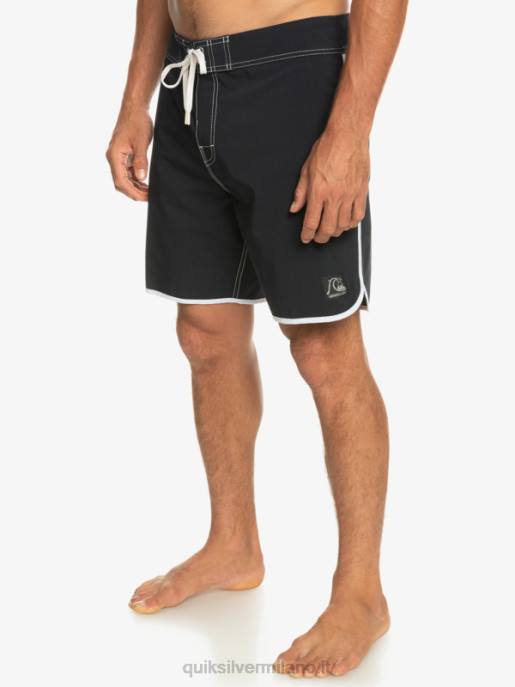 esso Quiksilver uomini pantaloncini da surf originali Scallop 18 nero HTZR86
