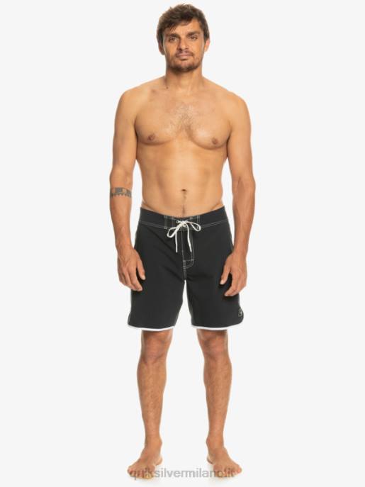 esso Quiksilver uomini pantaloncini da surf originali Scallop 18 nero HTZR86