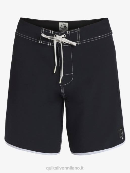 esso Quiksilver uomini pantaloncini da surf originali Scallop 18 nero HTZR86