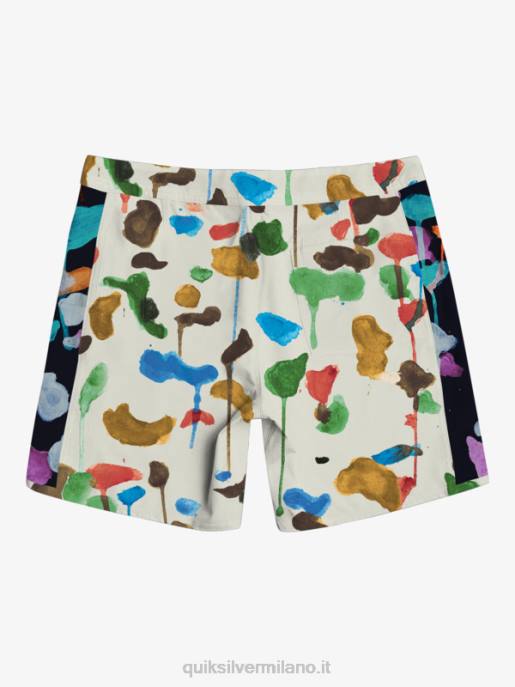 esso Quiksilver uomini pantaloncini da surf originali in tela bianca con arco in canapa 18 natas kaupas - betulla HTZR1822