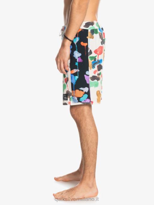 esso Quiksilver uomini pantaloncini da surf originali in tela bianca con arco in canapa 18 natas kaupas - betulla HTZR1822