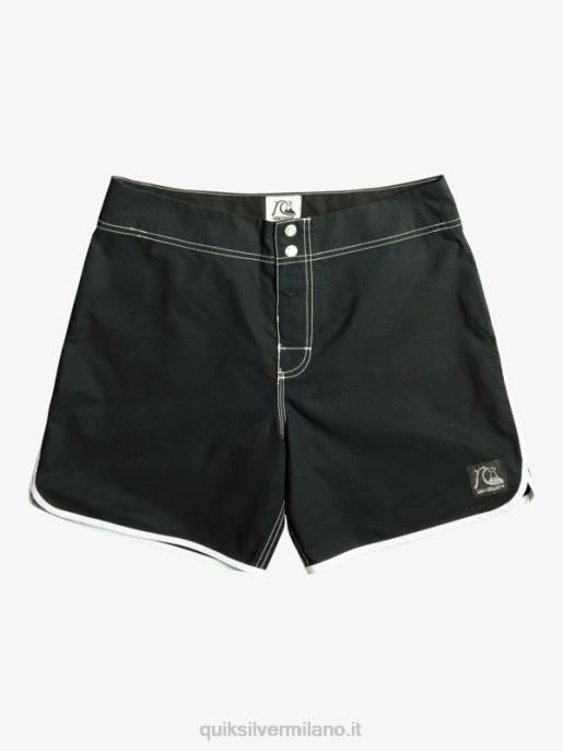 esso Quiksilver uomini pantaloncini da surf originali smerlo snap 16 nero HTZR168