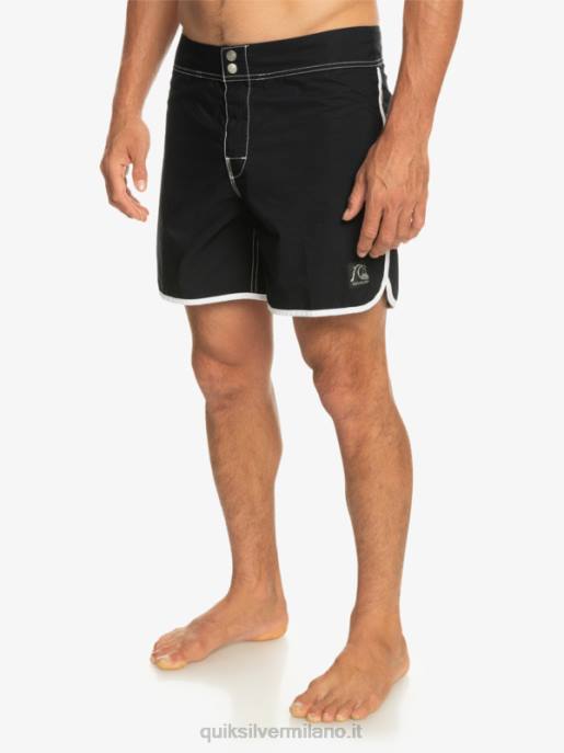 esso Quiksilver uomini pantaloncini da surf originali smerlo snap 16 nero HTZR168