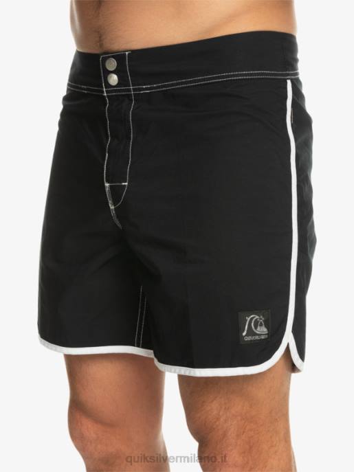 esso Quiksilver uomini pantaloncini da surf originali smerlo snap 16 nero HTZR168