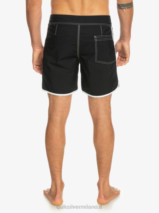 esso Quiksilver uomini pantaloncini da surf originali smerlo snap 16 nero HTZR168