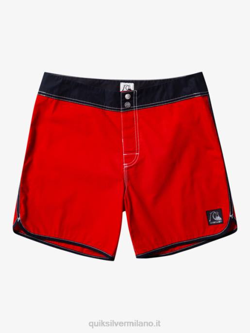 esso Quiksilver uomini pantaloncini da surf originali smerlo snap 16 rosso ad alto rischio HTZR169