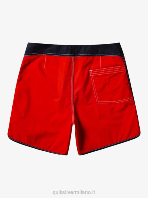 esso Quiksilver uomini pantaloncini da surf originali smerlo snap 16 rosso ad alto rischio HTZR169
