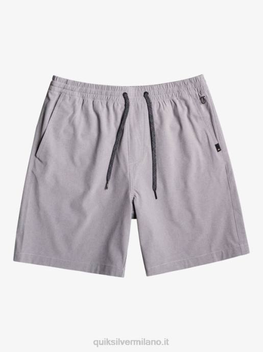 esso Quiksilver uomini pantaloncini ibridi anfibi 18 in erica elastica nevischio HTZR1662