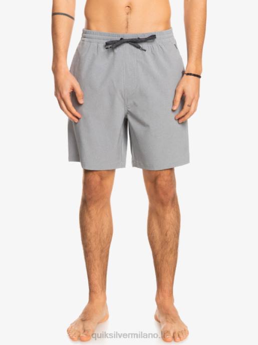 esso Quiksilver uomini pantaloncini ibridi anfibi 18 in erica elastica nevischio HTZR1662