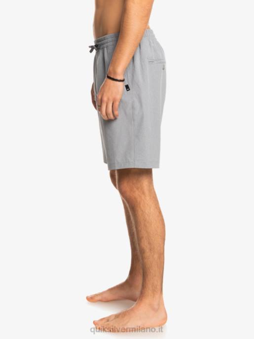 esso Quiksilver uomini pantaloncini ibridi anfibi 18 in erica elastica nevischio HTZR1662