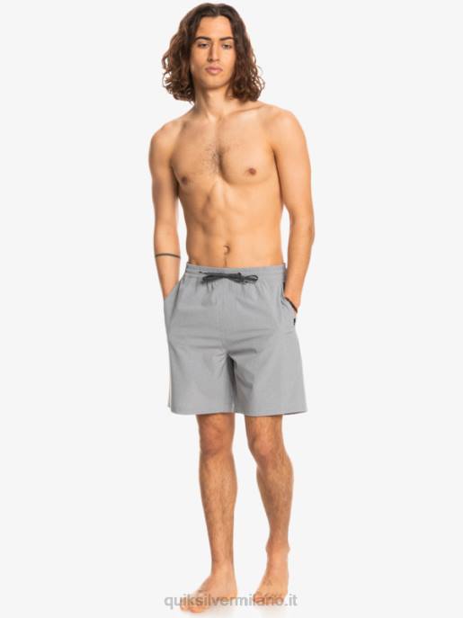 esso Quiksilver uomini pantaloncini ibridi anfibi 18 in erica elastica nevischio HTZR1662