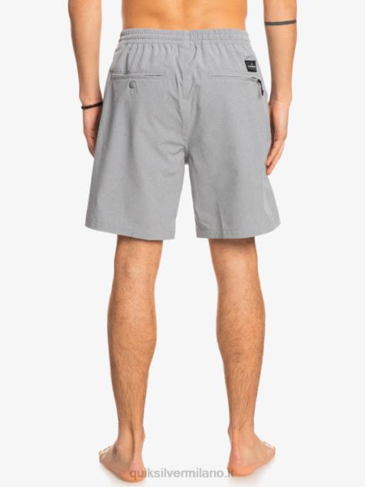 esso Quiksilver uomini pantaloncini ibridi anfibi 18 in erica elastica nevischio HTZR1662