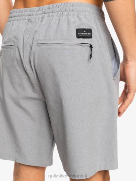 esso Quiksilver uomini pantaloncini ibridi anfibi 18 in erica elastica nevischio HTZR1662