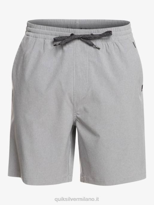esso Quiksilver uomini pantaloncini ibridi anfibi 18 in erica elastica nevischio HTZR1662