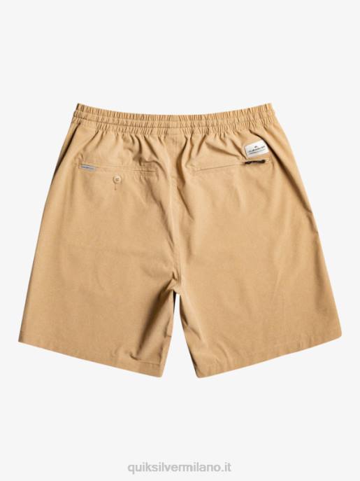 esso Quiksilver uomini pantaloncini ibridi anfibi 18 in erica elastica plage HTZR1663