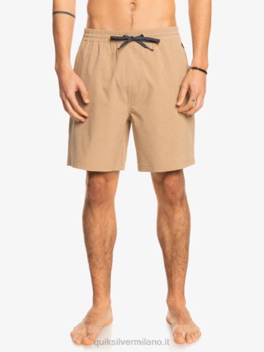 esso Quiksilver uomini pantaloncini ibridi anfibi 18 in erica elastica plage HTZR1663