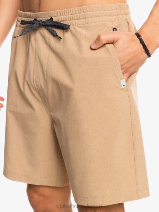 esso Quiksilver uomini pantaloncini ibridi anfibi 18 in erica elastica plage HTZR1663