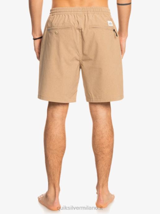 esso Quiksilver uomini pantaloncini ibridi anfibi 18 in erica elastica plage HTZR1663