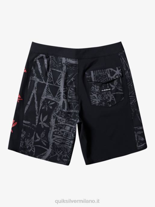 esso Quiksilver uomini pantaloncini surfsilk arch hawaii 19 nero HTZR637