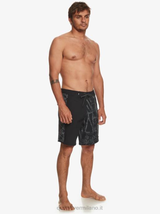 esso Quiksilver uomini pantaloncini surfsilk arch hawaii 19 nero HTZR637