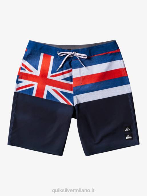esso Quiksilver uomini pantaloncini surfsilk hawaii pride 20 blazer blu scuro HTZR182