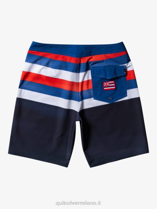 esso Quiksilver uomini pantaloncini surfsilk hawaii pride 20 blazer blu scuro HTZR182
