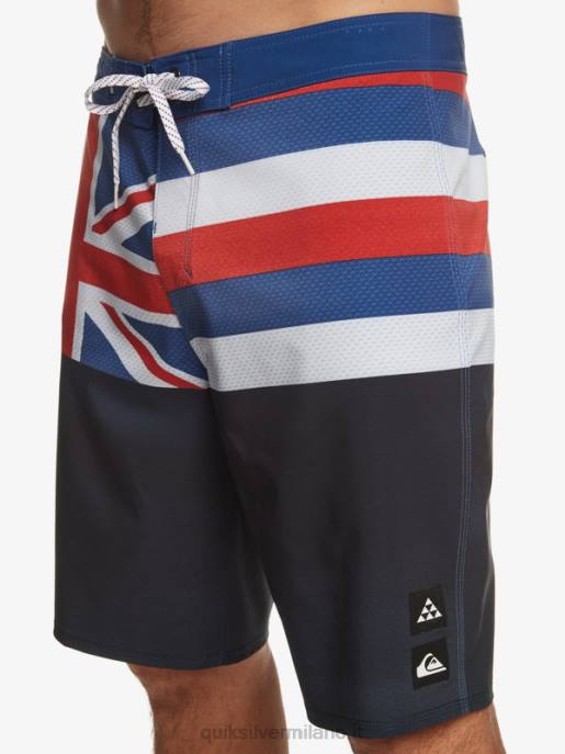esso Quiksilver uomini pantaloncini surfsilk hawaii pride 20 blazer blu scuro HTZR182