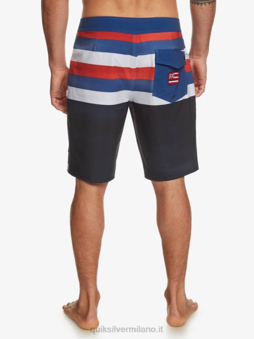 esso Quiksilver uomini pantaloncini surfsilk hawaii pride 20 blazer blu scuro HTZR182