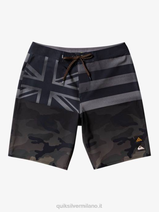 esso Quiksilver uomini pantaloncini surfsilk hawaii pride 20 nero HTZR181