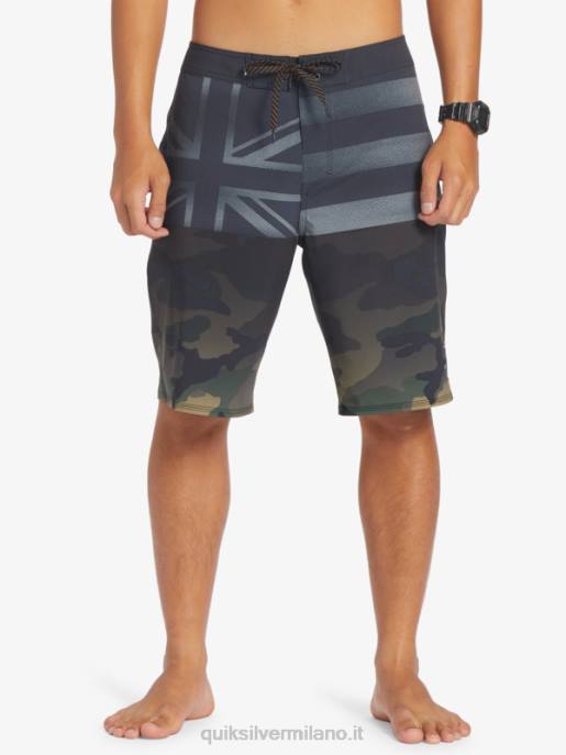 esso Quiksilver uomini pantaloncini surfsilk hawaii pride 20 nero HTZR181