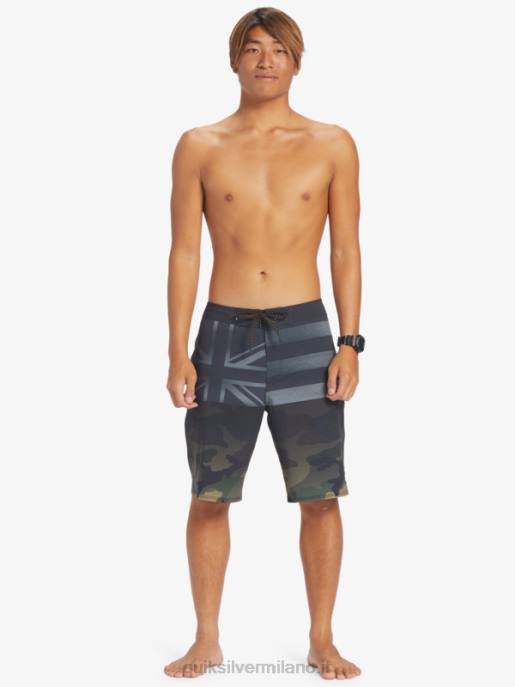esso Quiksilver uomini pantaloncini surfsilk hawaii pride 20 nero HTZR181