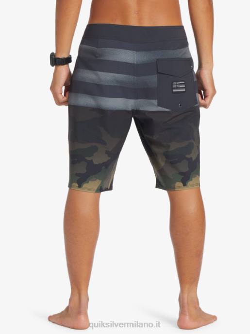 esso Quiksilver uomini pantaloncini surfsilk hawaii pride 20 nero HTZR181