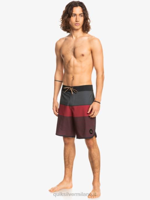 esso Quiksilver uomini pantaloncini surfsilk tijuana 19 vino rubino HTZR1405