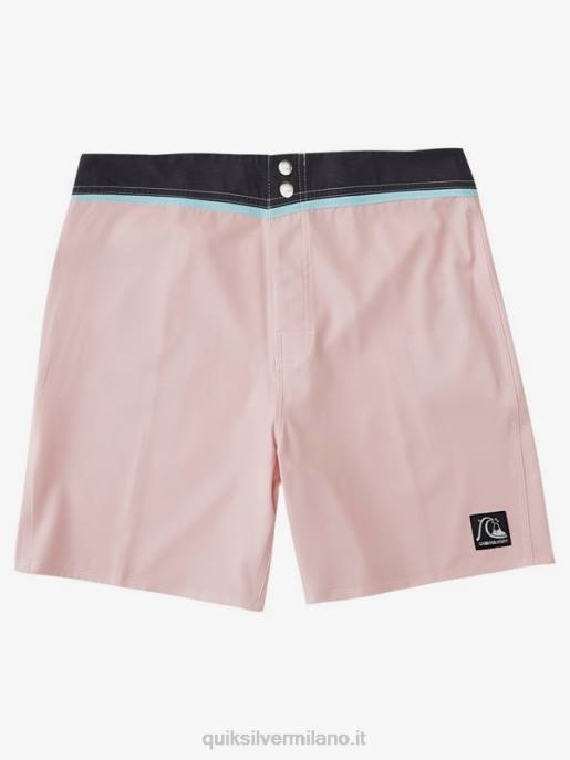 esso Quiksilver uomini solid snap 17 pantaloncini da surf riciclati rosa tenue HTZR1829