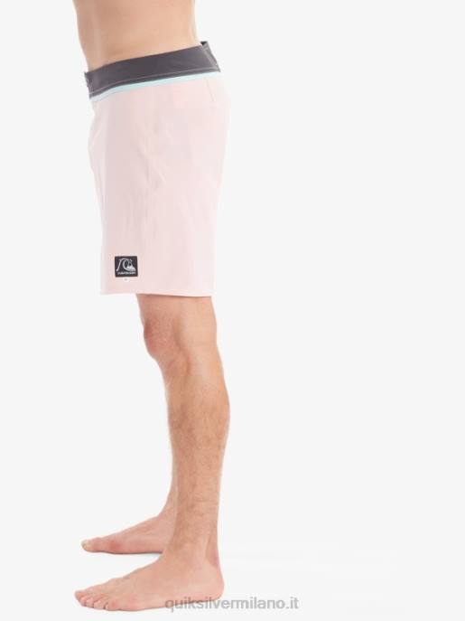 esso Quiksilver uomini solid snap 17 pantaloncini da surf riciclati rosa tenue HTZR1829