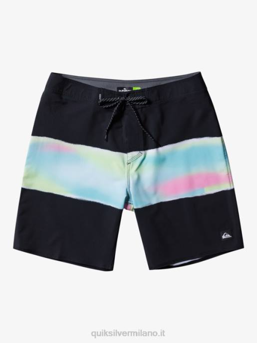 esso Quiksilver uomini surfsilk air brush 19 pantaloncini da surf nero HTZR643