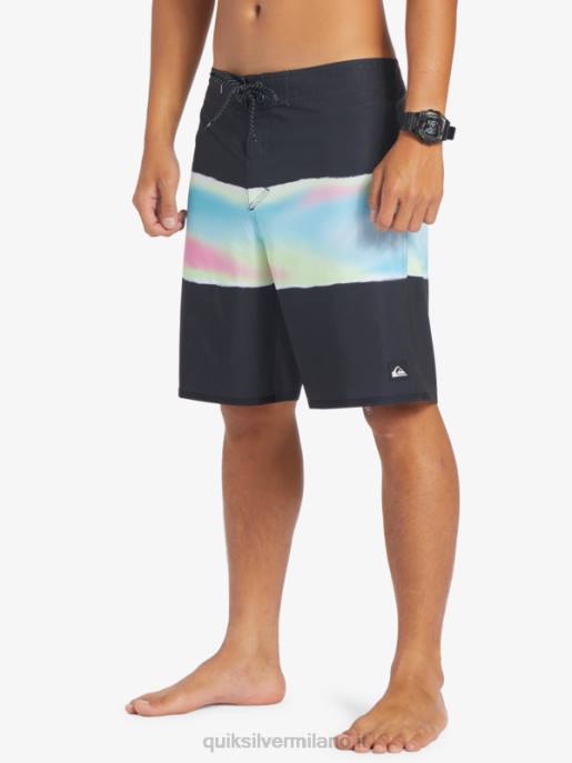 esso Quiksilver uomini surfsilk air brush 19 pantaloncini da surf nero HTZR643