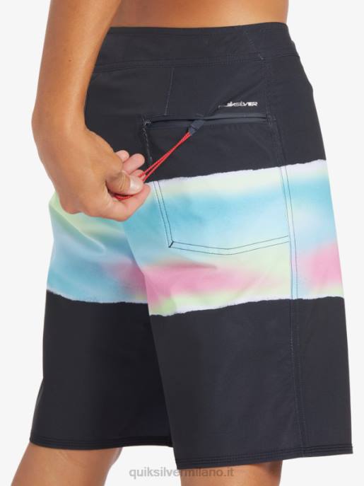 esso Quiksilver uomini surfsilk air brush 19 pantaloncini da surf nero HTZR643