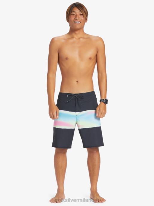 esso Quiksilver uomini surfsilk air brush 19 pantaloncini da surf nero HTZR643