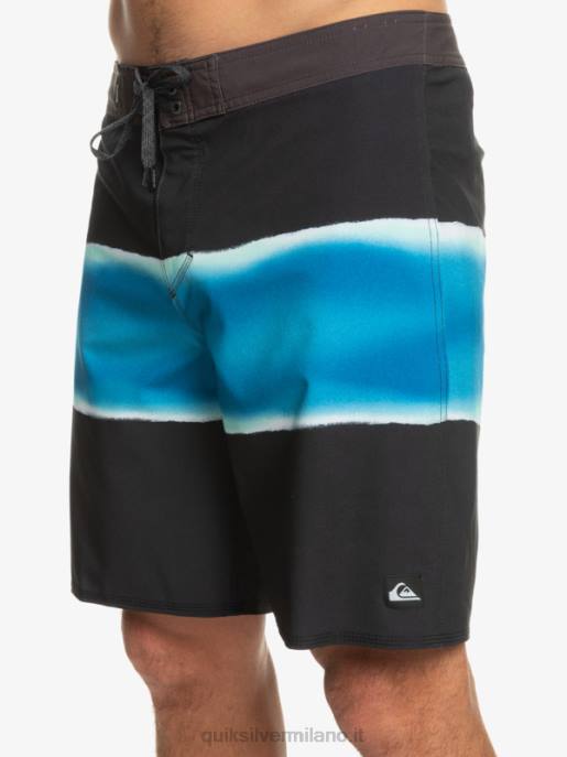 esso Quiksilver uomini surfsilk air brush 19 pantaloncini da surf nero HTZR647
