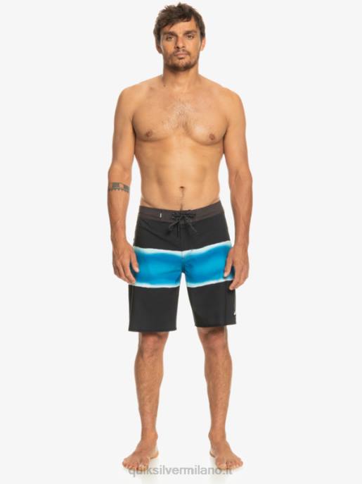 esso Quiksilver uomini surfsilk air brush 19 pantaloncini da surf nero HTZR647