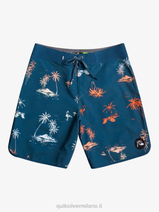 esso Quiksilver uomini surfsilk capesante 19 pantaloncini da surf blu maiolica HTZR1492